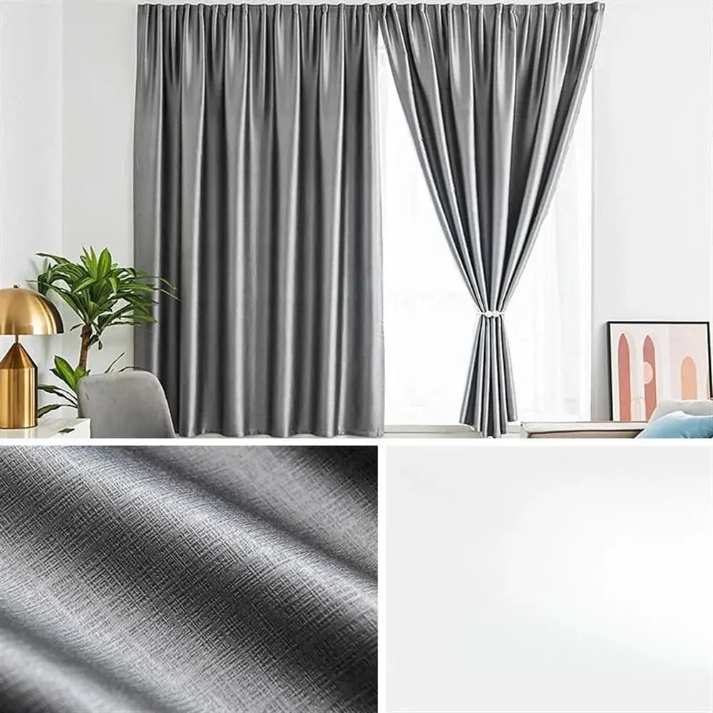 Eco-Friendly Polyester Full Blackout Velcro Sun Shield Curtain with UPF100 Protection for Light Control and Seasonal Use