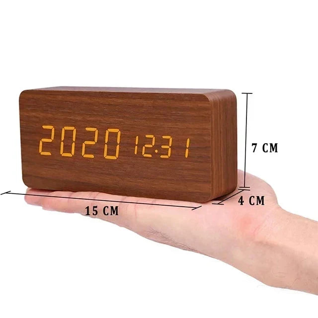 Smart LED Alarm Clock with Bright, Crisp Display