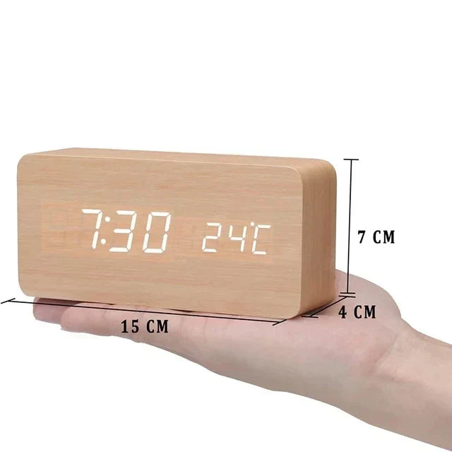 Smart LED Alarm Clock with Bright, Crisp Display