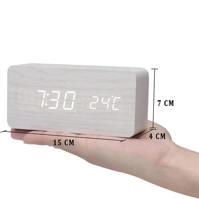 Smart LED Alarm Clock with Bright, Crisp Display