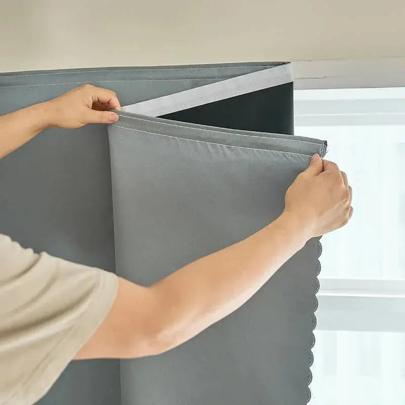 Portable Self-Adhesive Blackout Curtains with Heat-Insulating Design for Year-Round Use
