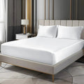 Luxury Satin Fitted Sheet Set with Deep Pockets and Matching Pillowcases for Smooth All-Season Bedding