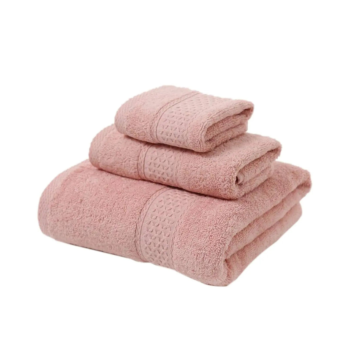 Classic Blue Washcloth Made from Long Staple Cotton with Diamond Dobby Trim