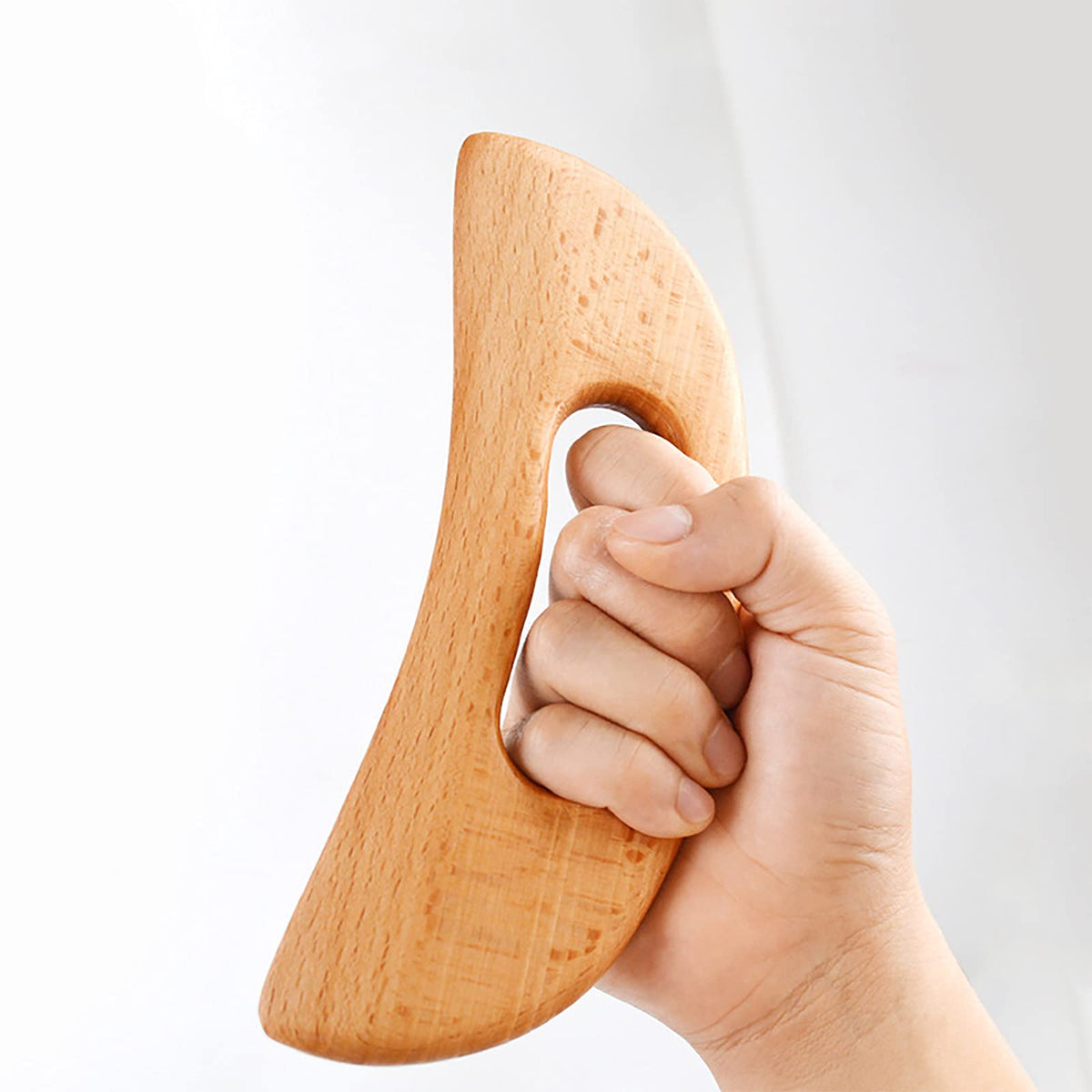 Wooden Gua Sha Scraping Massage Tool with Smooth Board Design for Body Self Massage