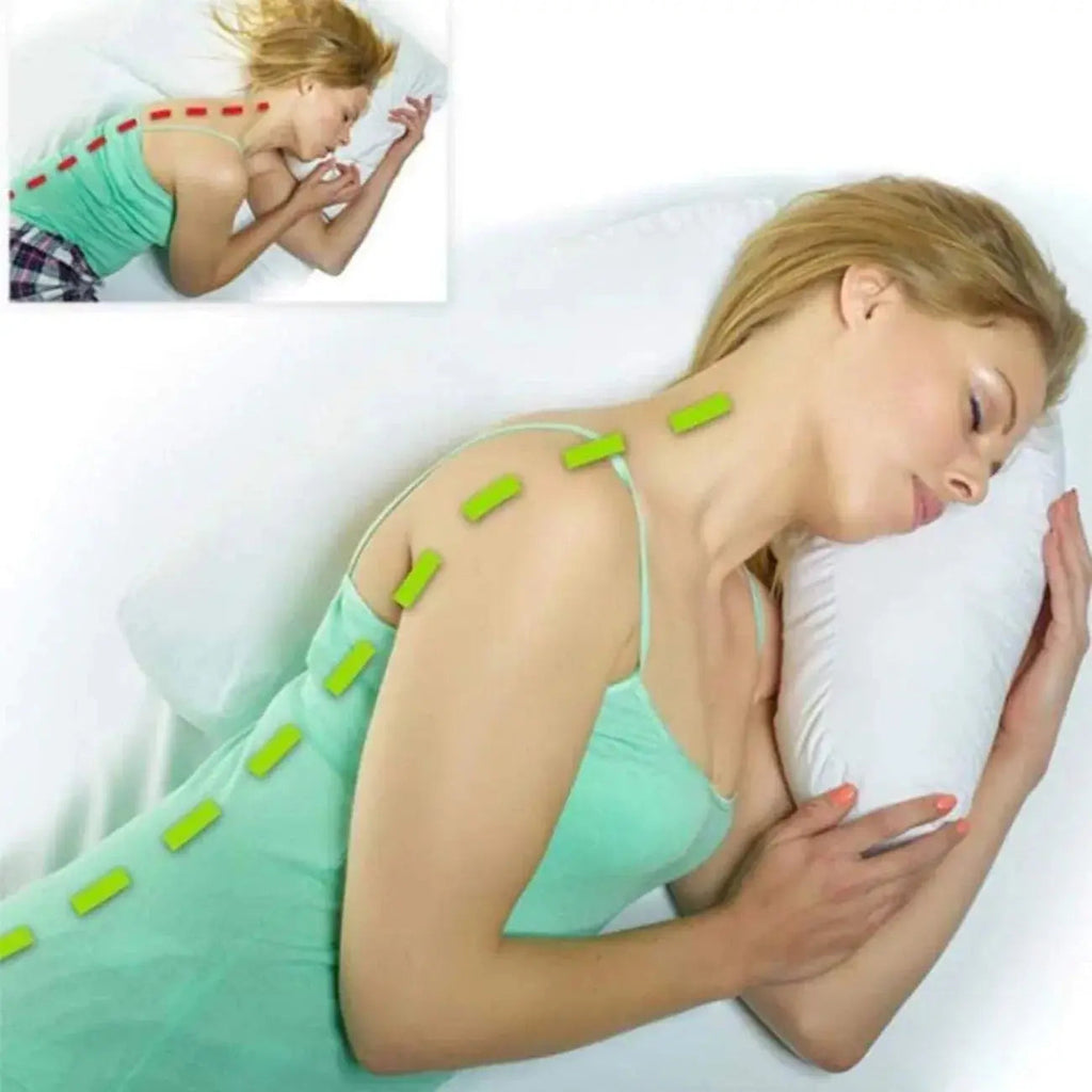 U-Shape Contour Pillow with Ear Space for Side Sleeping and Ergonomic Alignment