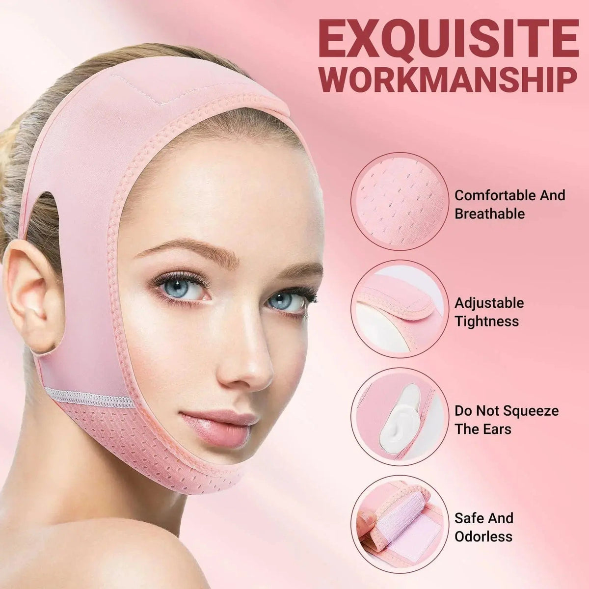 Reusable V-Line Lifting Strap with Adjustable Compression Design for Daily Support