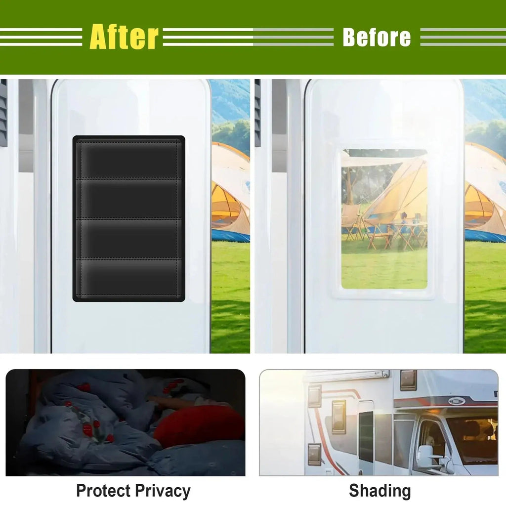 Magnetic Blackout Window Cover with UV Protection and Foldable Design for RV and Travel Use