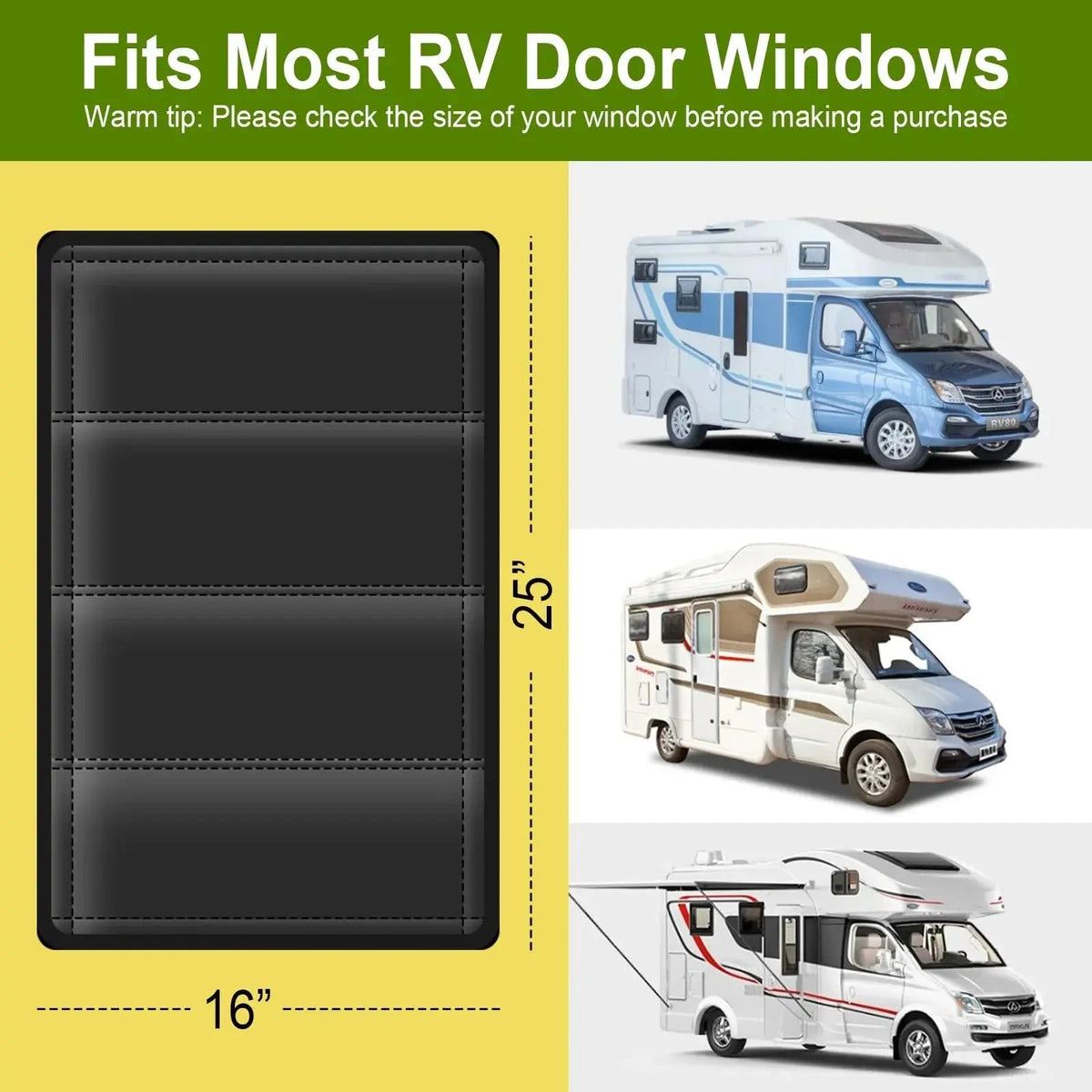 Magnetic Blackout Window Cover with UV Protection and Foldable Design for RV and Travel Use
