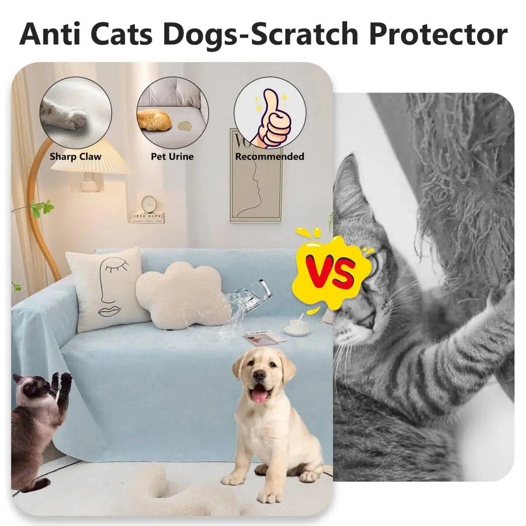 Waterproof Anti-slip Sofa Cover with Dust-proof Fabric for Living Room and Bedroom Furniture Protection