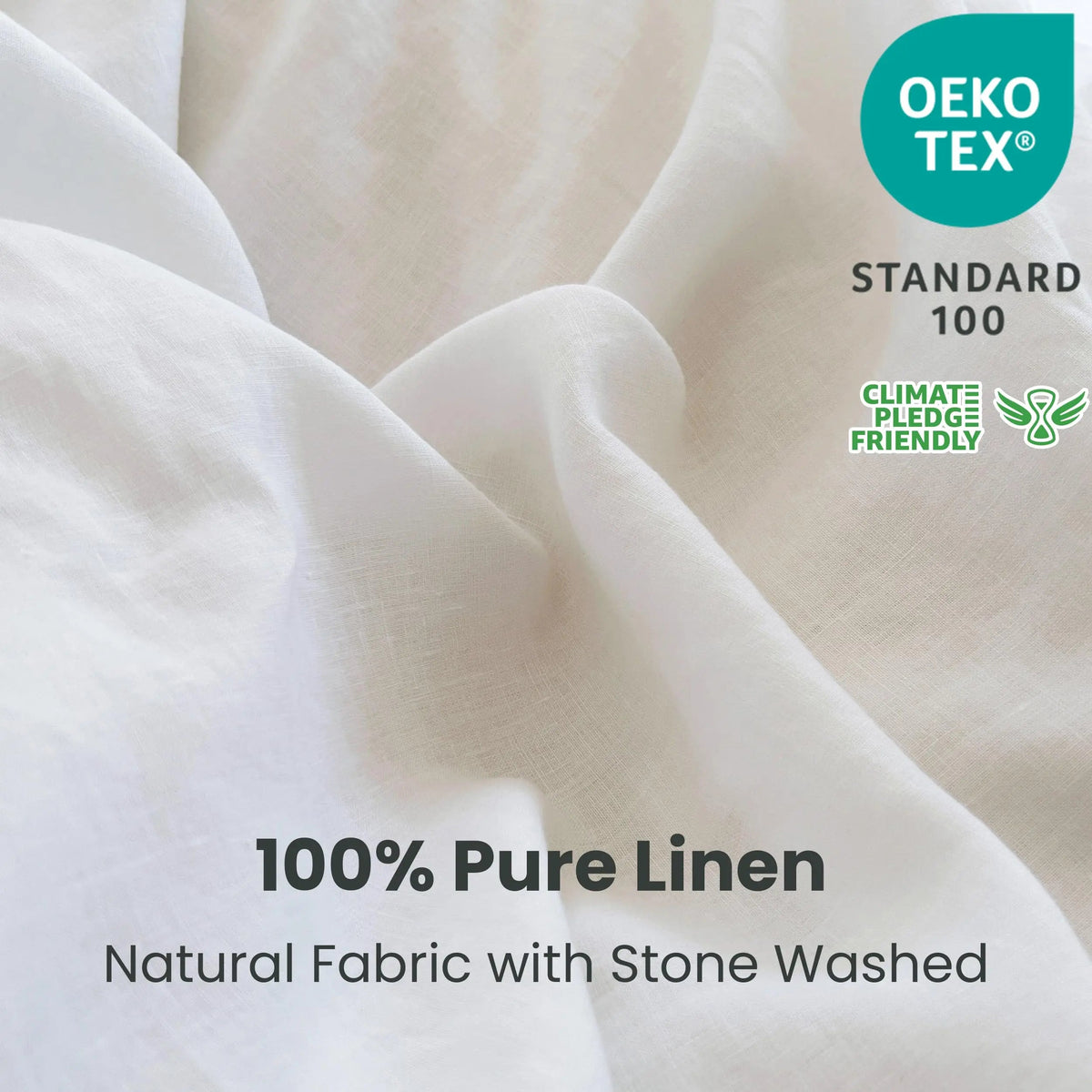 100% Cotton Duvet Cover Set with Double Twist Weave and Matching Pillowcases