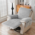 Washable Recliner Slipcover with Elastic Straps for Kids Pets and Daily Furniture Care