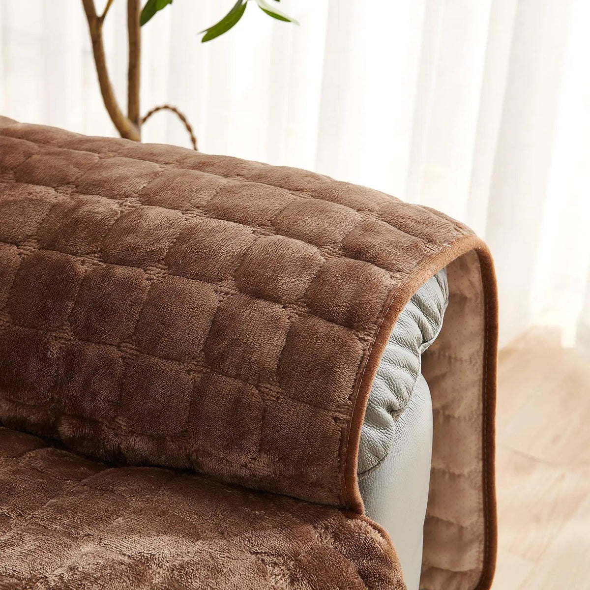 Washable Recliner Slipcover with Elastic Straps for Kids Pets and Daily Furniture Care