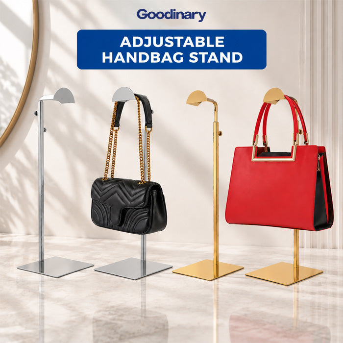Adjustable Metal Handbag Display Stand for Purses, Totes, Scarves and Accessories