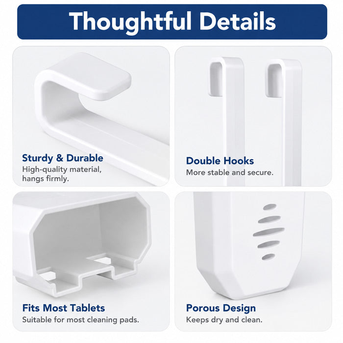 Toilet Tank Tablet Holder with Hanging Bracket for Bleach Tablets and Automatic Toilet Tank Cleaning