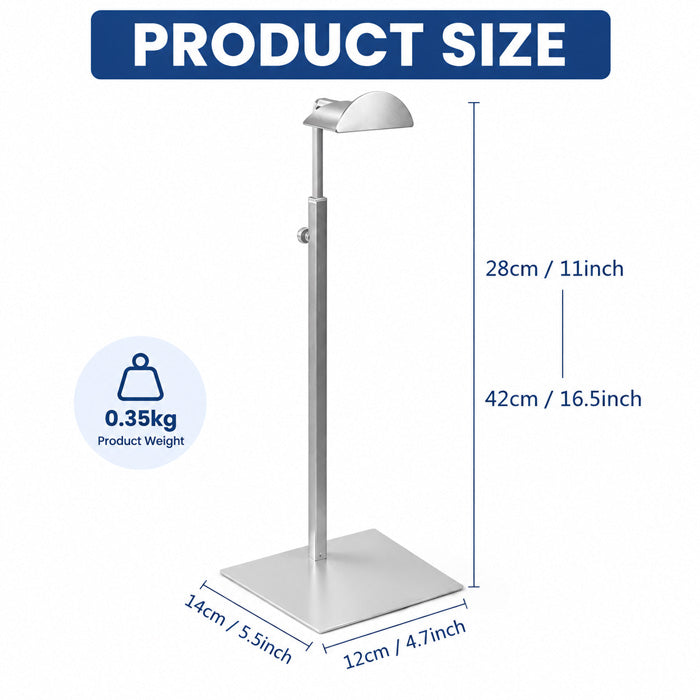 Adjustable Metal Handbag Display Stand for Purses, Totes, Scarves and Accessories