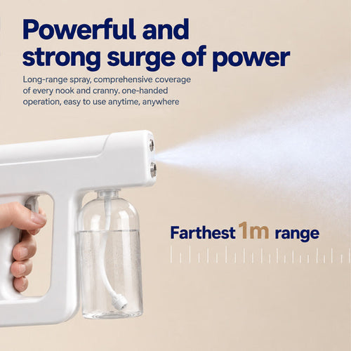 Cordless Nano Mist Sprayer with Rechargeable Battery and Fine Spray Design for Cleaning and Beauty Tools