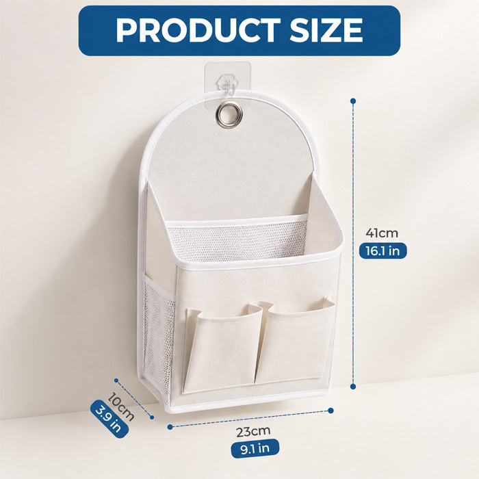 Fabric Hanging Pocket Organizer for Dorm, Bedside, Wall and Door Storage