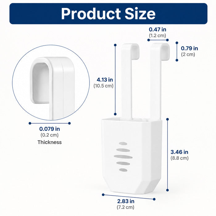 Toilet Tank Tablet Holder with Hanging Bracket for Bleach Tablets and Automatic Toilet Tank Cleaning