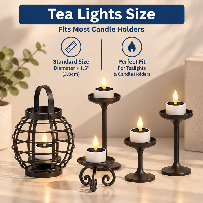 Waterproof Solar LED Flameless Candles with Flickering Warm Light for Outdoor Garden, Wedding and Party Decoration