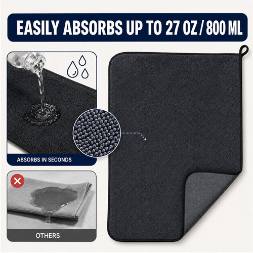 Twisted Loop Drying Towel with Ultra Absorbent Microfiber for Bathroom, Glass and Car Drying