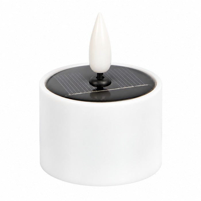 Waterproof Solar LED Flameless Candles with Flickering Warm Light for Outdoor Garden, Wedding and Party Decoration