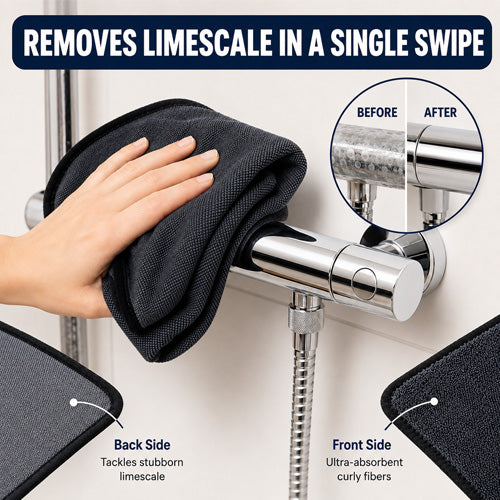 Twisted Loop Drying Towel with Ultra Absorbent Microfiber for Bathroom, Glass and Car Drying