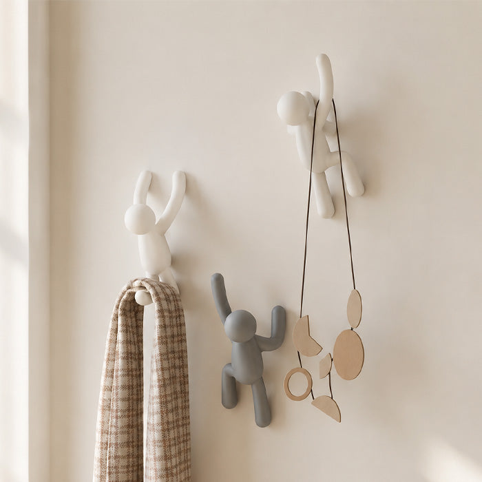 Cartoon Wall Hook with Playful Design for Kids Room, Entryway, Coats, Hats, and Accessory Storage