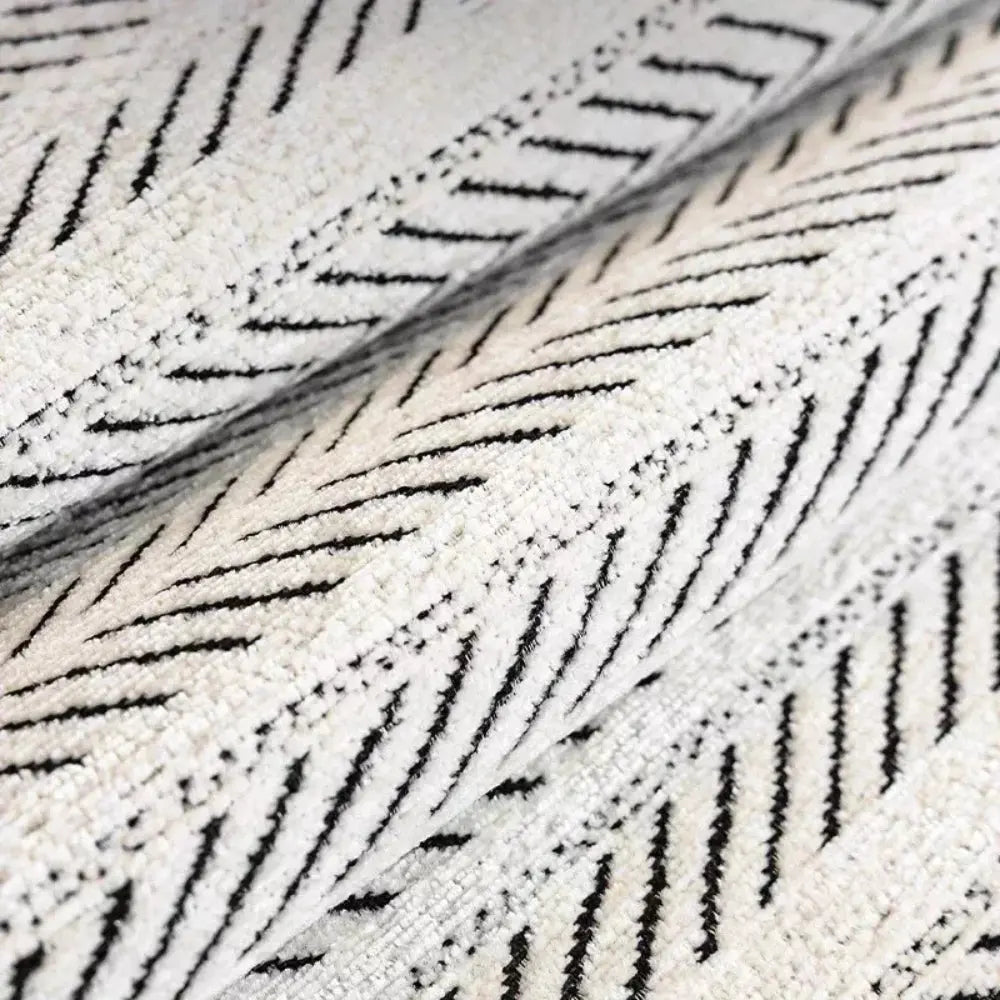 Herringbone Sofa Cover with Scallop Edge for All Season Furniture Protection