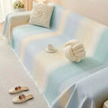 Multi-purpose Elastic Sofa Cover Sheet with Rainbow Waffle Texture for Dustproof Furniture Protection