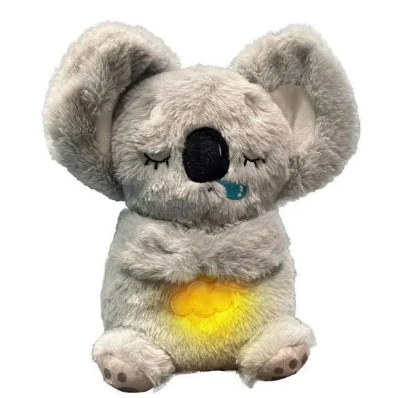 Breathing Otter Plush Toy with Light and Sound for Sleep and Play Comfort