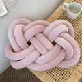 Modern Plush Knotted Throw Pillow with Sculptural Design for Sofa, Couch, or Bed Décor