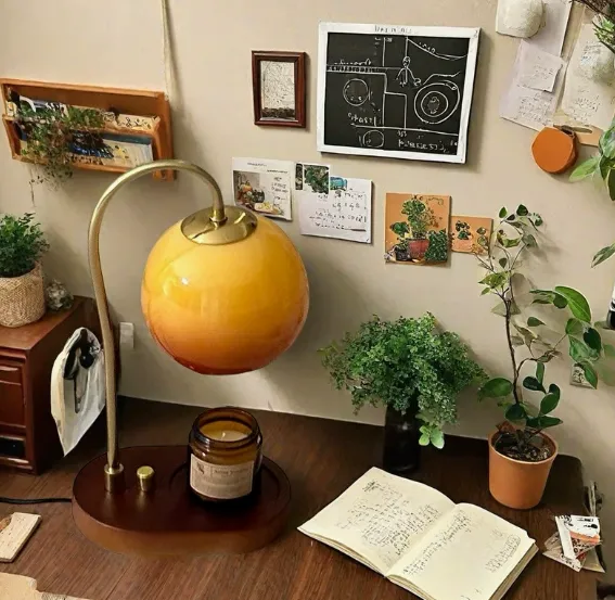 Table Lamp with Candle Warmer – Cozy Glow for Any Room