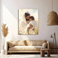 Jesus Canvas Poster, Christian Wall Art Print, Inspirational Portrait for Home, Church, or Religious Gift ( Only the painting included)