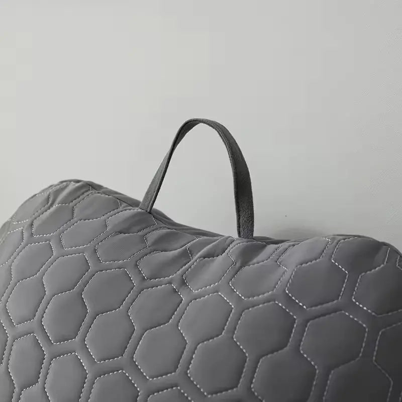 Silk Reading Lounge Cushion with Side Pockets and Washable Cover