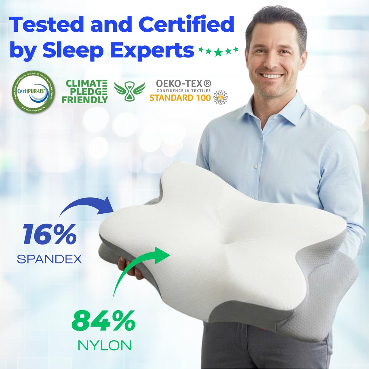 Ultra Cooling Contour Memory Foam Pillow