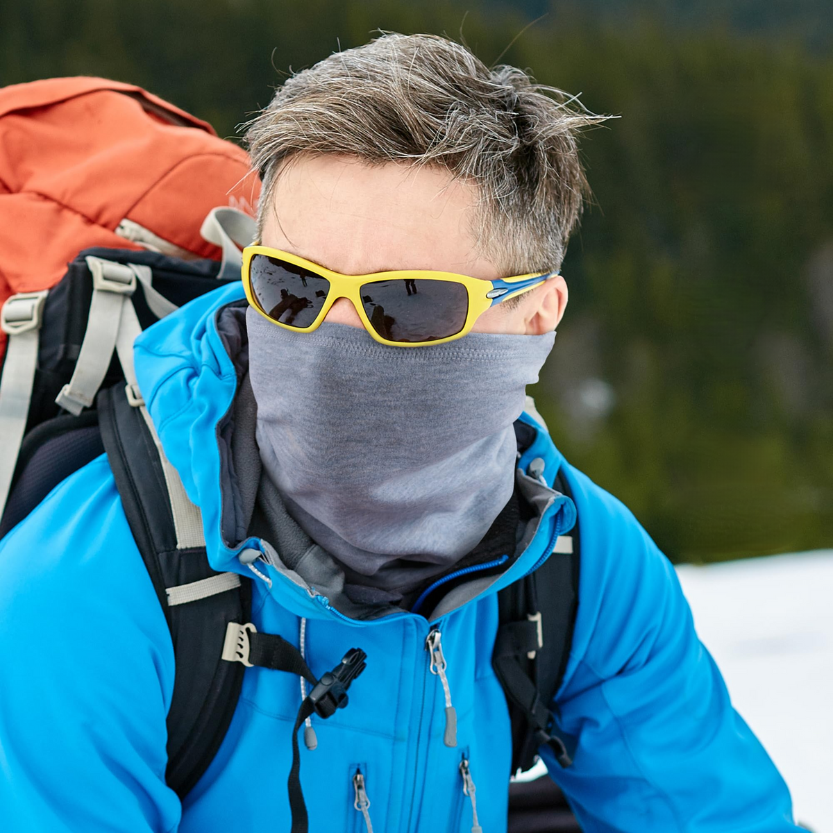 Windproof Fleece Balaclava Half Mask with Breathable Insulation for Winter Riding and Outdoor Activities