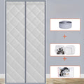 Waterproof Coldproof Door Curtain with Thick Cotton Layer and Self-Closing Magnetic Design for Winter Home Use