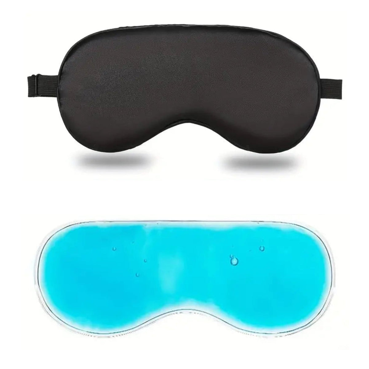 Cooling Gel Sleep Mask with 3D Contoured Blackout Design for Rest and Travel