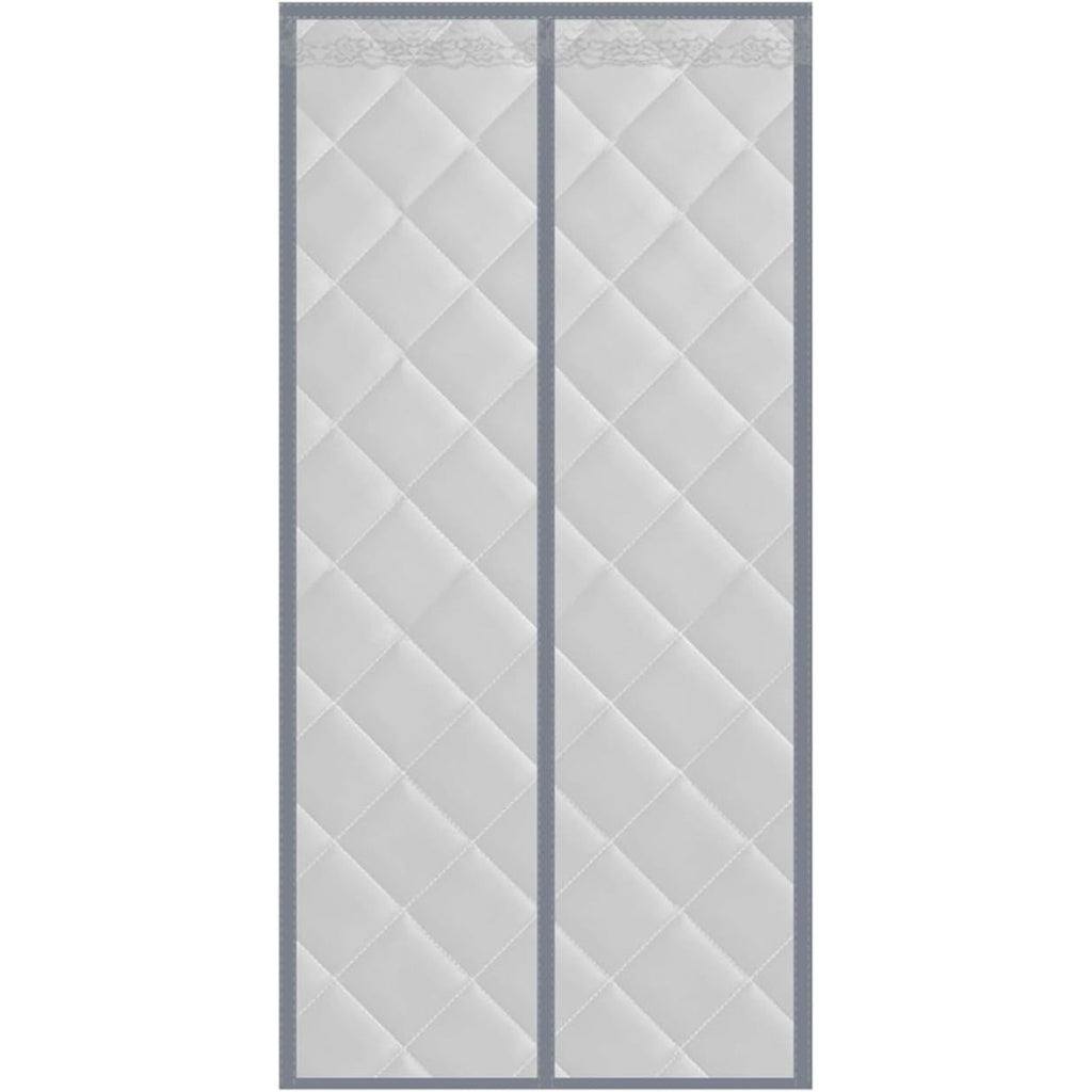 Waterproof Coldproof Door Curtain with Thick Cotton Layer and Self-Closing Magnetic Design for Winter Home Use