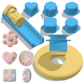 Cake Pop Mold Set Plastic Lollipop and Fondant Mould with Multi Shape Design for Baking and Decorating 9Pcs