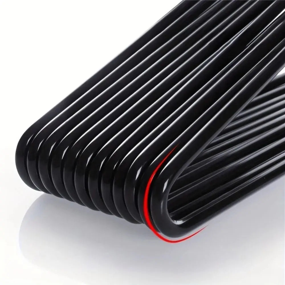 Z-Shaped Metal Pants Hangers Set with Non-Slip Design for Wardrobe and Closet Organization