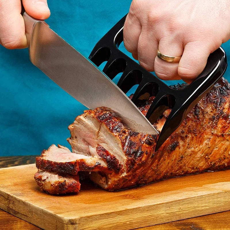 2 Pcs BBQ Bear Claw Meat Shredder Forks for Pulled Pork Chicken Barbecue Cooking Tool