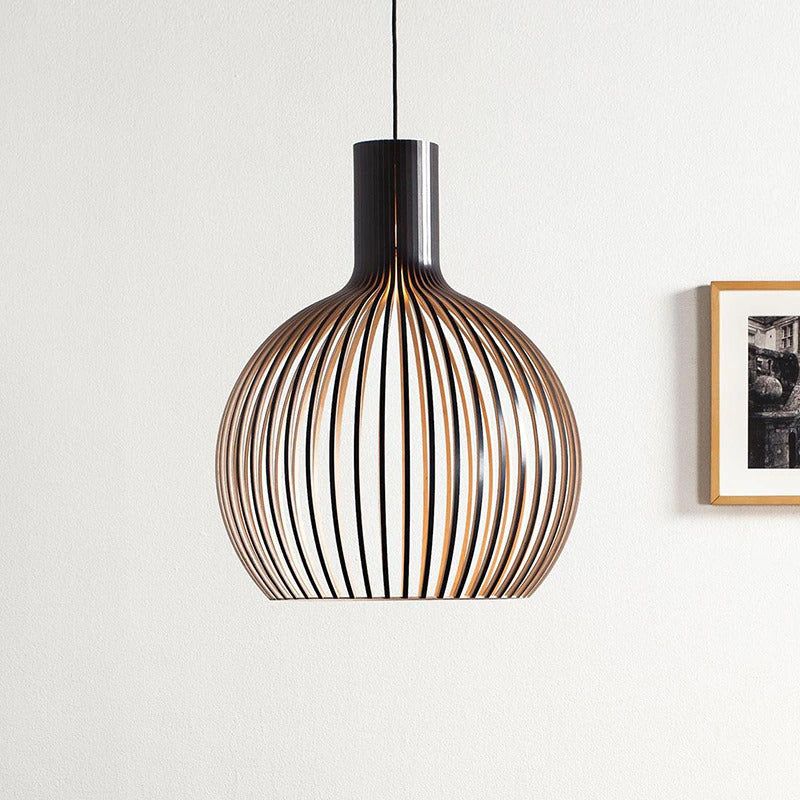 Artisan Handcrafted Wooden Pendant Light