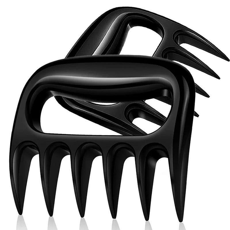 2 Pcs BBQ Bear Claw Meat Shredder Forks for Pulled Pork Chicken Barbecue Cooking Tool
