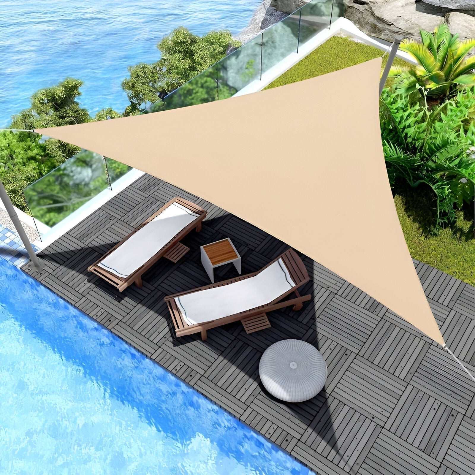 TriBlocker Shade Sail — Premium UV-Blocking Outdoor Canopy for Patio and Yard