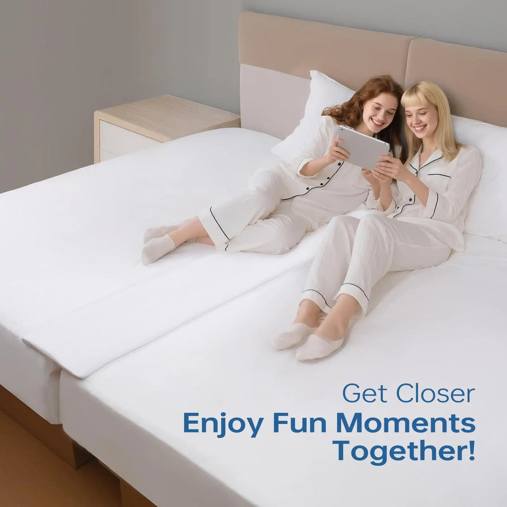 Extra Wide Bed Bridge Mattress Connector for Twin Beds to Create Larger Sleep Surface