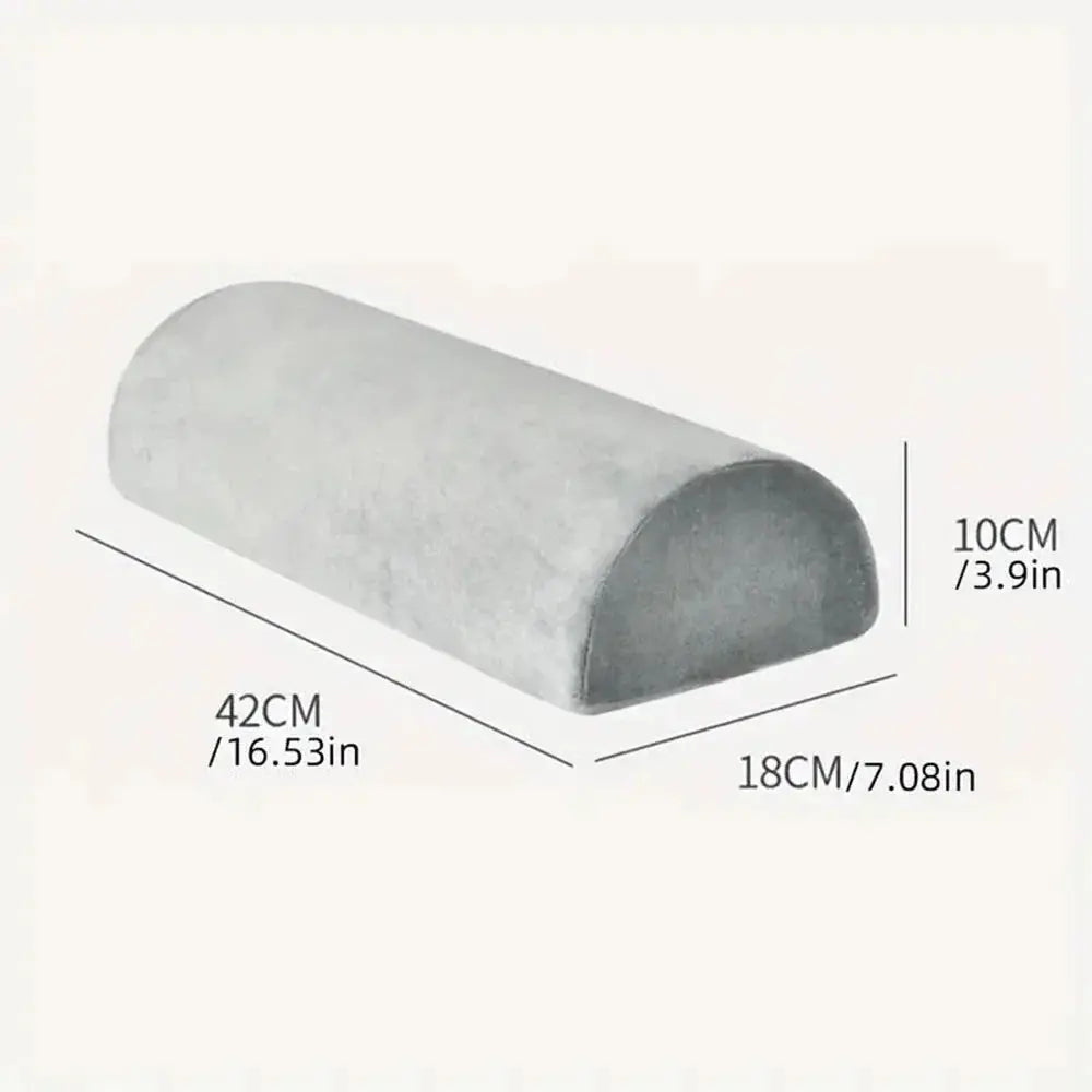 Half Moon Memory Foam Bolster Pillow with Firm Support for Sleep and Rest