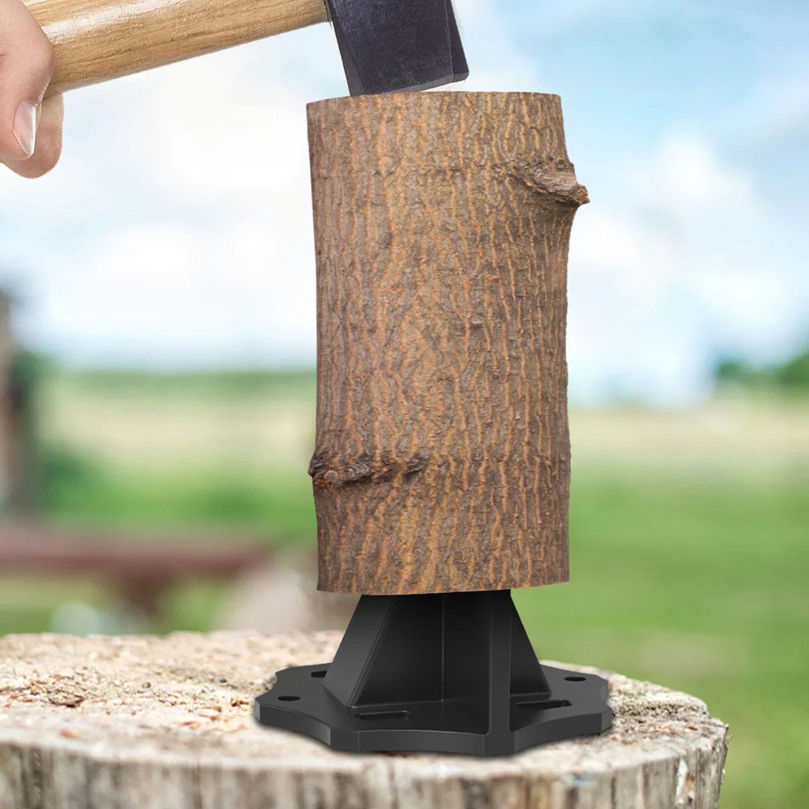 KindlePro Heavy-Duty Carbon Steel Log Splitter for Quick, Effortless Wood Splitting