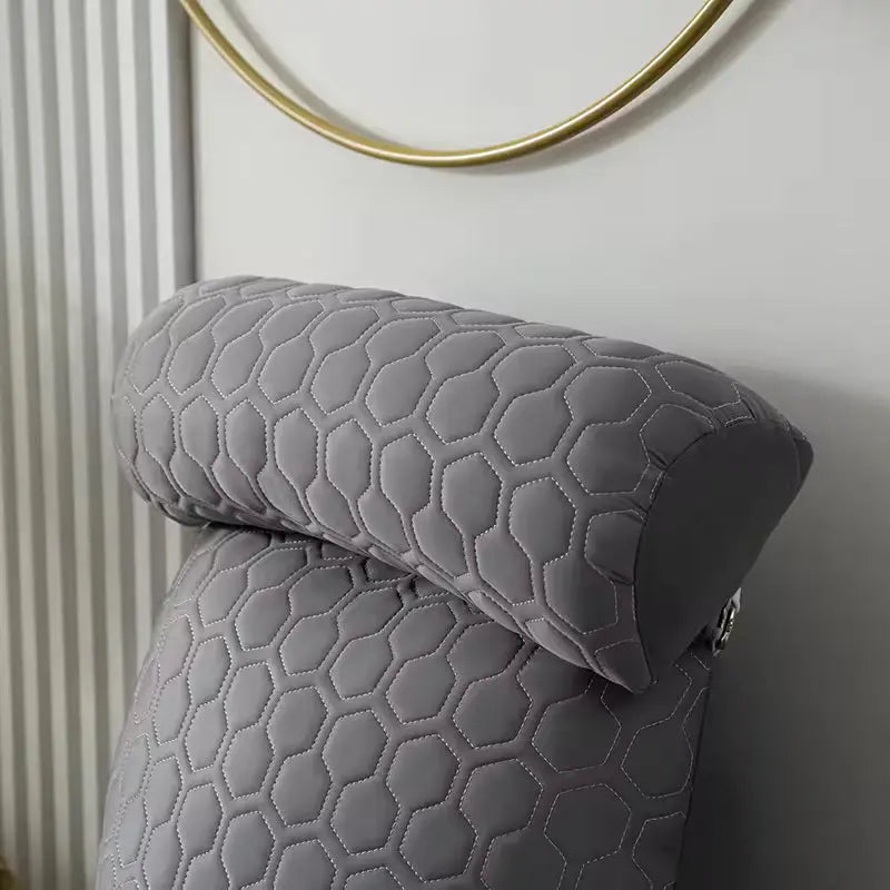 Silk Reading Lounge Cushion with Side Pockets and Washable Cover