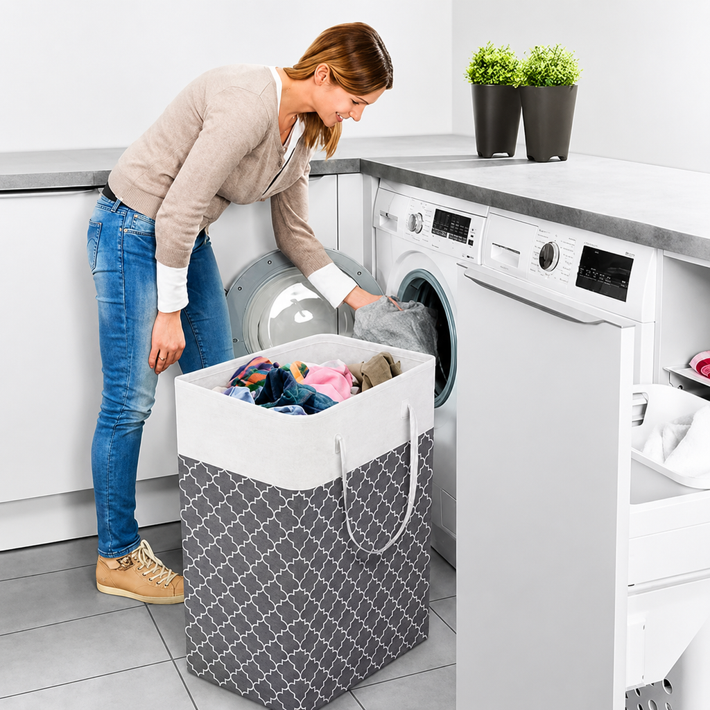 Lauva 75L Waterproof Laundry Basket - Durable, Leak-Proof & Easy-to-Carry